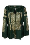 Bluza tip ie dama B24C, verde, marime 3XL