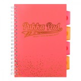 Caiet cu Spirala si Separatoare Pukka Pad Project Book Blush B5, Matematica, Coral