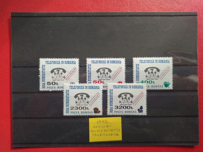 1992 - NOUA NUMEROTATIE TELEFONICA