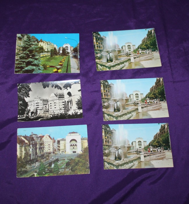 lot 6 carti postale Timisoara Piata Operei opera judetul Timis
