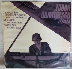 DISC LP: TUDOR DUMITRESCU, PIAN - CEAIKOVSKI, MOZART, SKRIABIN (ECE 01460/1979) foto