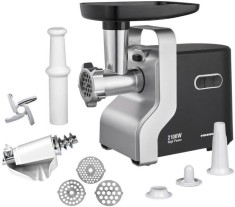 Masina de tocat carne Heinner MG-2100BKSL, 2100W, accesoriu rosii si carnati, noua, factura si garantie