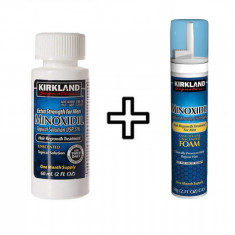 Minoxidil Kirkland 5% + Spuma - Minoxidil 5%, Tratament Pentru Barba / Scalp