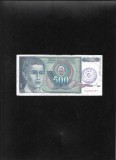 Bosnia Hertegovina 500 dinari dinara 1990 seria2651787 stampila