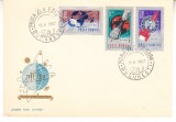 C12 - FDC Romania - 10 ani de cosmonautica - LP642 - 1967, Romania de la 1950, Spatiu