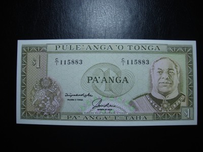 TONGA 1 DOLAR 1992 UNC foto