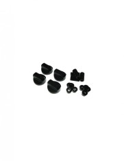 Set 4 butoane aragaz, cuptor electric, universale, negre + adaptoare
