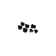 Set 4 butoane aragaz, cuptor electric, universale, negre + adaptoare