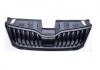 Grila radiator Skoda Octavia Iii (5e), 03.2017-09.2020, montare fata, cu cadru negru lucios; negru; complet, RapidAuto