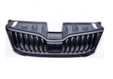 Grila radiator Skoda Octavia Iii (5e), 03.2017-09.2020, montare fata, cu cadru negru lucios; negru; complet, RapidAuto
