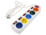 Prelungitor 5 Prize Alb 250V 16A