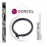 Inel pentru penis DORCEL Adjust Ring, din silicon moale, ajustabil, pentru &icirc;mbunătățirea performanțelor sexuale, culoare negru