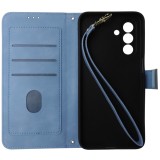 Husa tip carte cu stand, bleu si multicolor, pentru Samsung Galaxy A26 5G