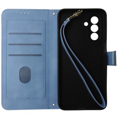 Husa tip carte cu stand, bleu si multicolor, pentru Samsung Galaxy A26 5G foto