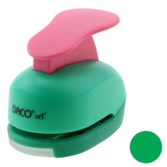 Perforator DACO Hobby, Model Cerc, Plastic/Metal, Diametru 2.5 cm, Multicolor, Perforatoare Lucru Manual, Perforatoare Activitati Creative, Perforatoa foto