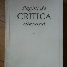 Pagini De Critica Literara Vol.1 - Vl. Streinu ,303108