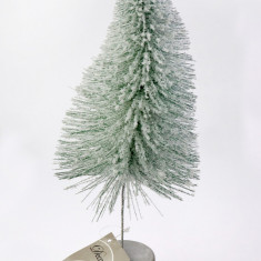 Decoratiune Craciun - Decoris Metal Tree Concrete Foot, 10x32cm | Kaemingk
