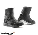 Cumpara ieftin Ghete (cizme) pentru scuter - motocicleta Adventure (Touring) Unisex Seventy model SD-BA5 culoare: negru Negru 49
