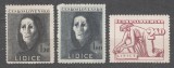 Cehoslovacia 1947 - Lidice, serie neuzata