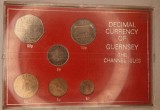 Set Monede Guernsey 6 monede, plastic zgariat, 6 monede, Europa