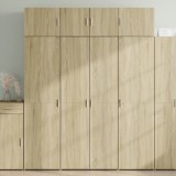Dulap de depozitare stejar sonoma 80x42,5x225 cm lemn prelucrat