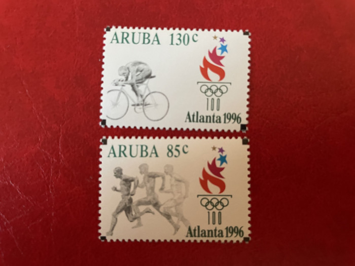aruba jocurile olimpice 1996 SUA Atlanta Timbre sport nestampilate MNH