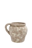 Cumpara ieftin Ghiveci flori ceramica maro 26 x 21 cm