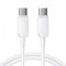 Cablu Date si Incarcare USB-C - USB-C Joyroom A14, 100W, 1.2m, Alb