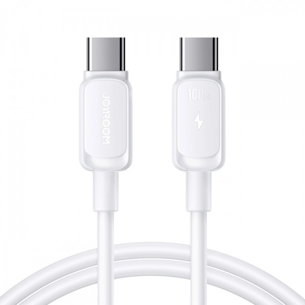 Cablu Date si Incarcare USB-C - USB-C Joyroom A14, 100W, 1.2m, Alb