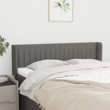 Gossi tablie de pat cu aripioare gri inchis 147x16x78/88 cm textil