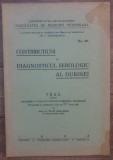 Contributiuni la diagnosticul serologic al durinei/ 1933