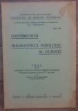 Contributiuni la diagnosticul serologic al durinei/ 1933