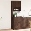 Dulap Bucatarie Gossi Stejar Maro 60x50x180cm Lemn Prelucrat Spatios Depozitare Multifunctional