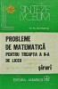 Probleme de matematica pentru treapta a II-a de liceu. Siruri - 1979 - D. M. Batinetu (BA21), Albatros