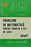 Probleme de matematica pentru treapta a II-a de liceu. Siruri - 1979 - D. M. Batinetu (BA21), Albatros
