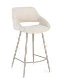 Cumpara ieftin Set 2 scaune bar bej ivoire Florence 50x50x97 cm