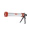 Pistol cilindric pentru silicon tip salam 400 ml, Holzer XY-502, aluminiu + otel