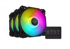 Set 3 ventilatoare Asus TUF Gaming TF120 ARGB 3in1 &amp;amp;quot;TUF TF120 ARGB 3N1&amp;amp;quot; (timbru verde 2 lei) foto