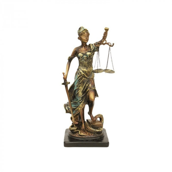 Statueta reprezentand justitia 18x40 cm