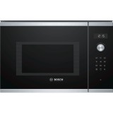 Cuptor cu microunde incorporabil BEL554MS0 Seria 6, Bosch, Otel inoxidabil, 25L, 900W, Grill, TouchControl