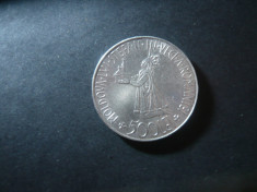 Moneda 500 lei 1941 Mihai I - Stefan cel Mare , argint , cal. Buna - F.Buna foto