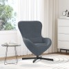 Scaun tip Ou Gri Inchis Catifea, Rotativ, Ergonomic, 150kg, Interior Living