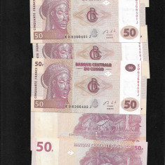 Congo 50 francs franci 2013 unc pret pe bucata