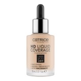 Fond de ten HD Liquid Coverage, 010 Light Beige, 30 ml, Catrice