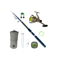 Set lanseta telescopica Knight 2.7 m, mulineta LC 540, juvelnic, accesorii