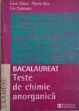 Bacalaureat 2001 Chimie Anorganica - Teste, Lina Chiru - Carte de Antichizat