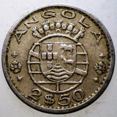 7.198 ANGOLA COLONIE PORTUGHEZA 2,5 ESCUDOS 1969