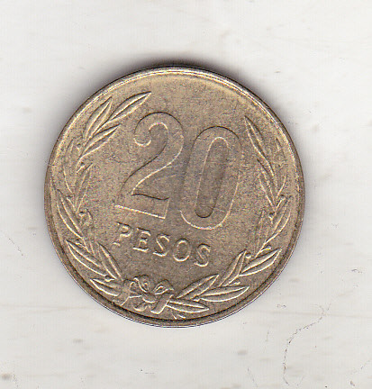 bnk mnd Columbia 20 pesos 1984