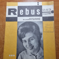 revista rebus 5 august 1967 - total necompletata