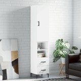 Cumpara ieftin Dulap &icirc;nalt, alb, 34,5x34x180 cm, lemn prelucrat
